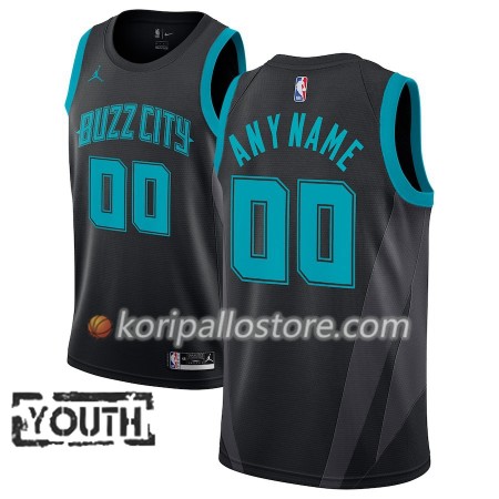Charlotte Hornets Custom 2018-19 Jordan Brand City Edition Musta Lasten Pelipaidat Swingman